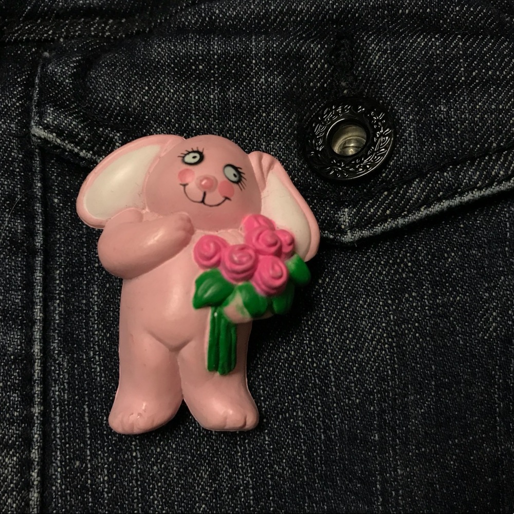 🐰Bunny Rabbit Vintage Pin Brooch Flare 80’s 90’s